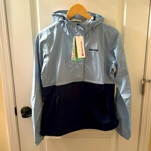 NEW MARMOT Women's Precip Eco Pullover Waterproof Anorak Rain Jacket. XS.